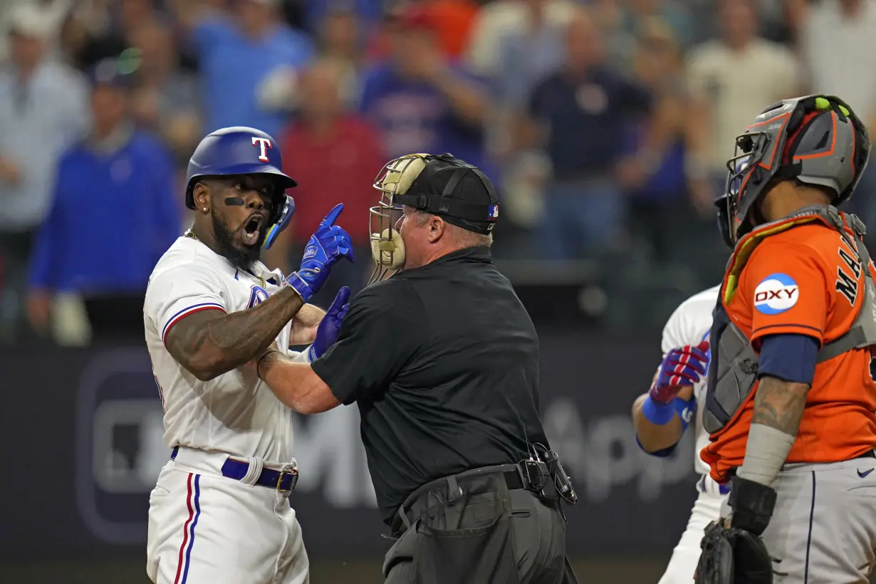 Abreu, Baker, García ejected from ALCS Game 5 as benches clear