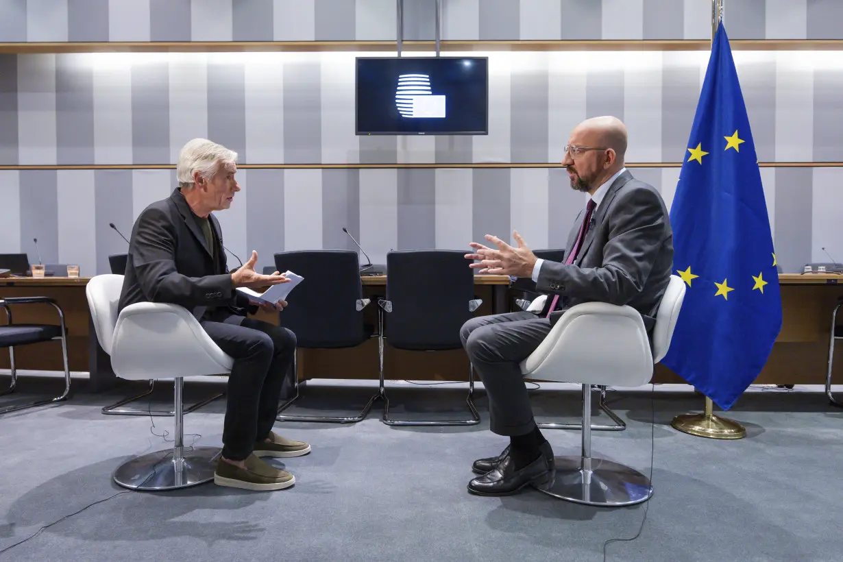 The AP Interview: EU President Michel warns about spillover of Israel-Hamas war into Europe