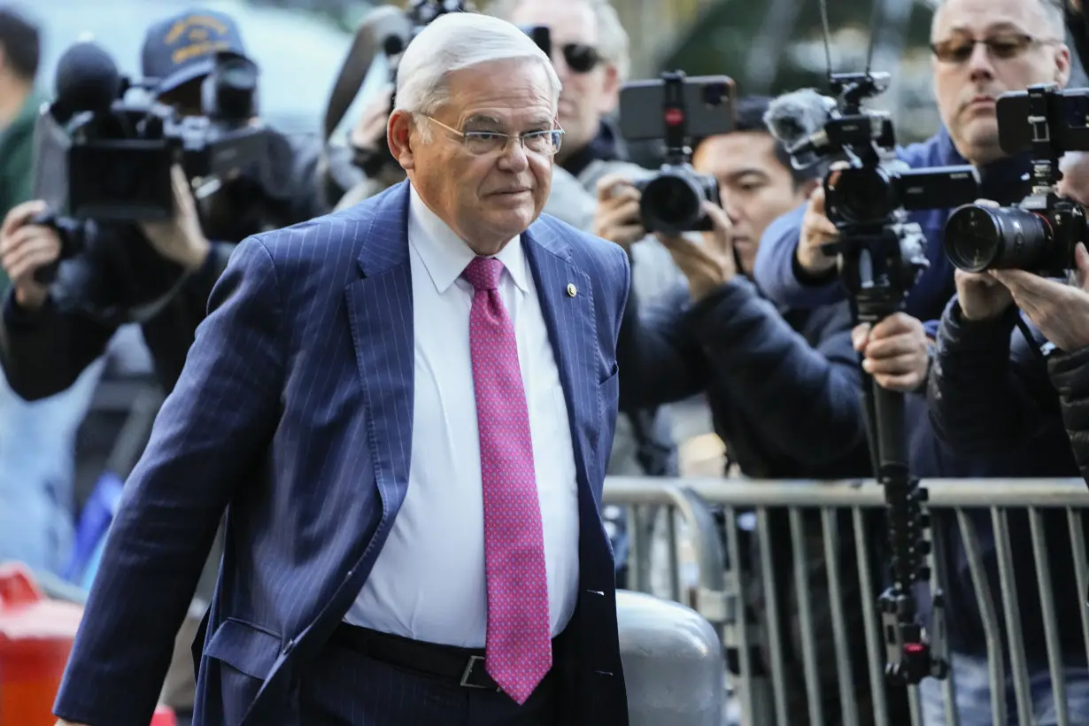 APTOPIX Menendez Bribery