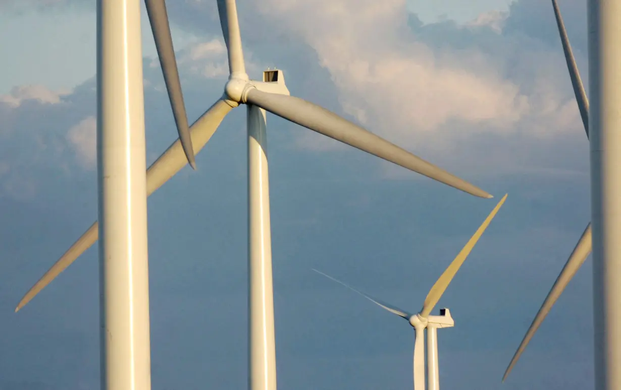 FILE PHOTO: Wind turbines in New York state