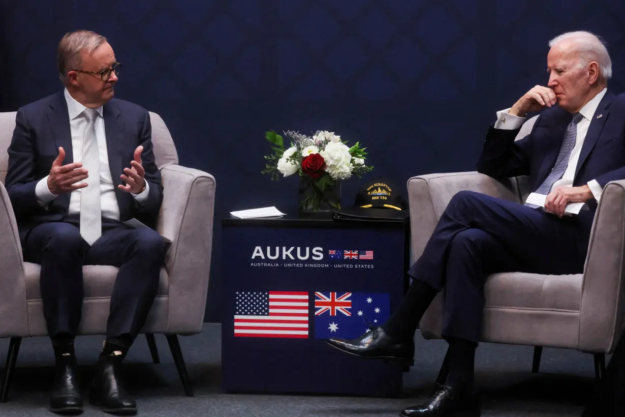 FILE PHOTO: U.S. President Biden participates in a bilateral meeting with Australian PM Albanese, in San Diego