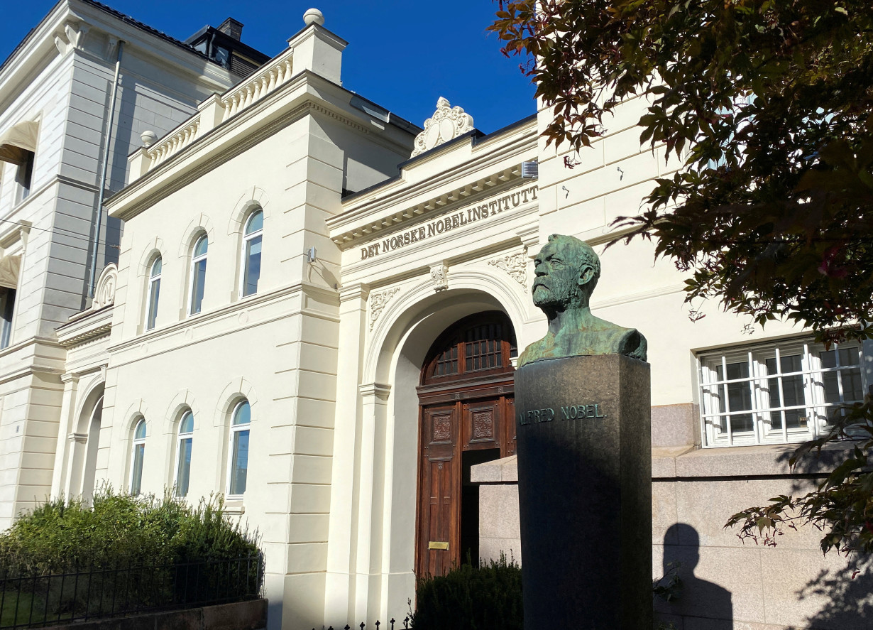 FILE PHOTO: View of Norwegian Nobel Institute in Oslo