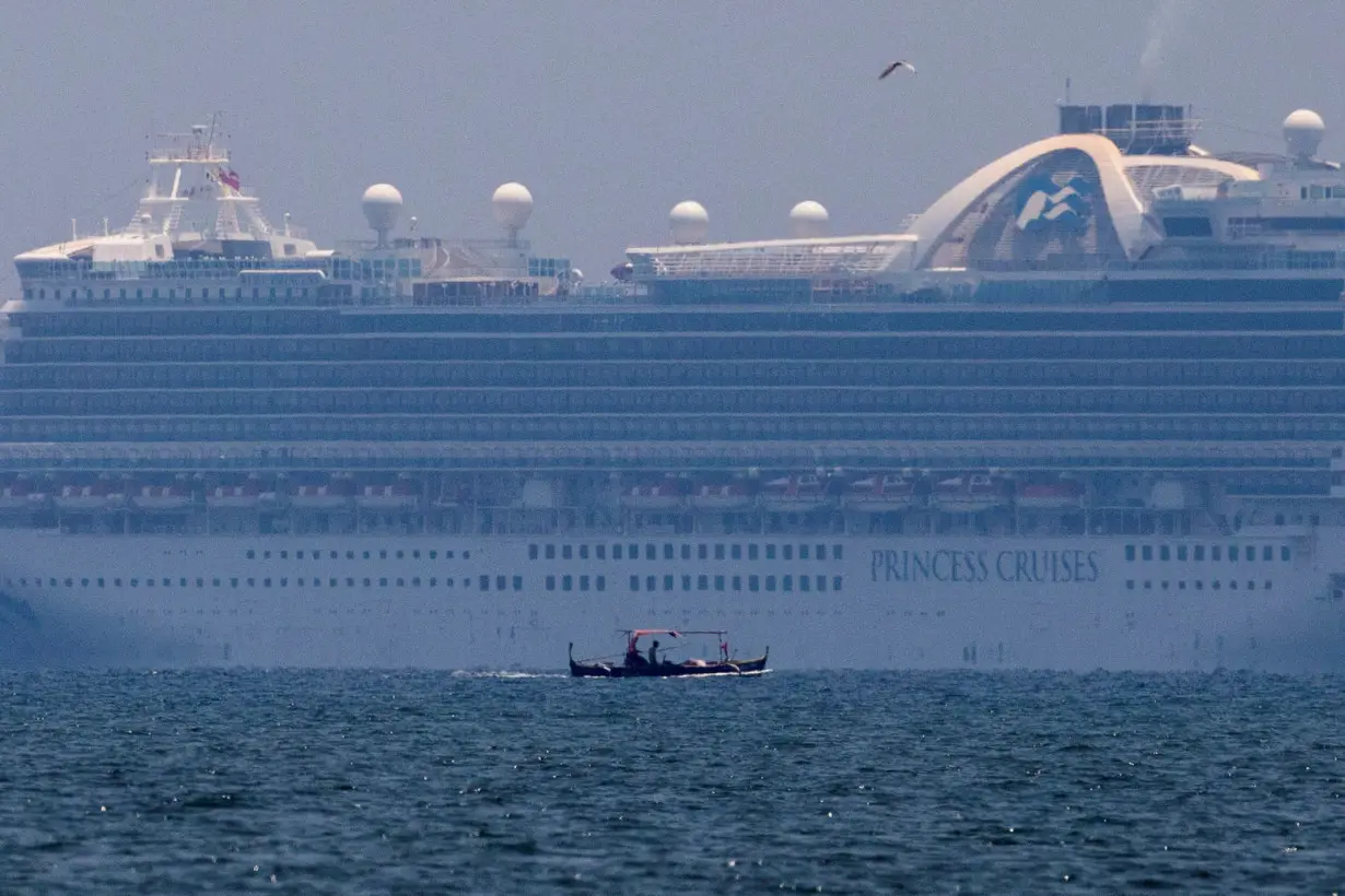 FILE PHOTO: Princess Cruises' Ruby Princess cruise ship docks in Manila Bay during the spread of the coronavirus disease (COVID-19), in Cavite city