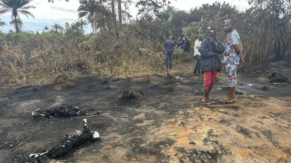 A blast at an illegal oil refinery site kills at least 15 in Nigeria, residents say