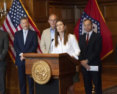 Arkansas governor's $19,000 lectern remains out of sight, but not out of mind with audit underway