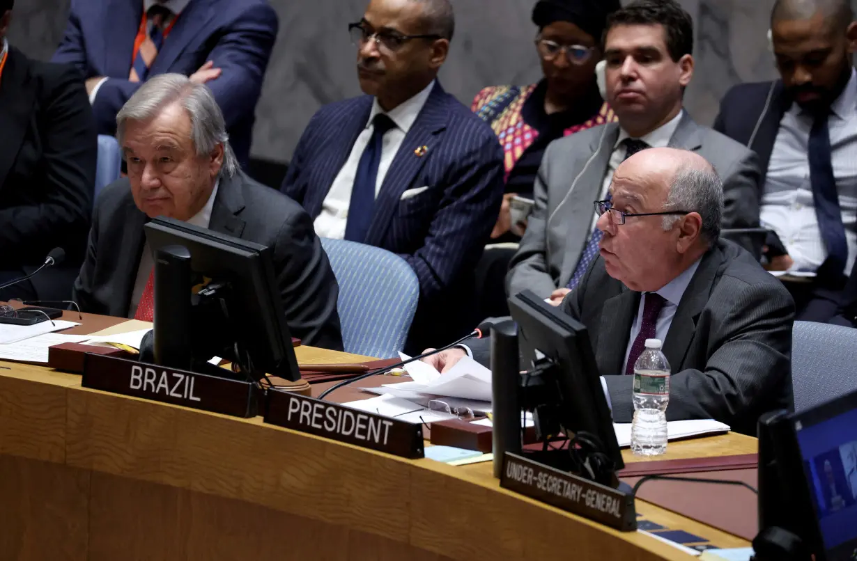 U.N. Security Council holds a quarterly open debate on the Middle East in New York