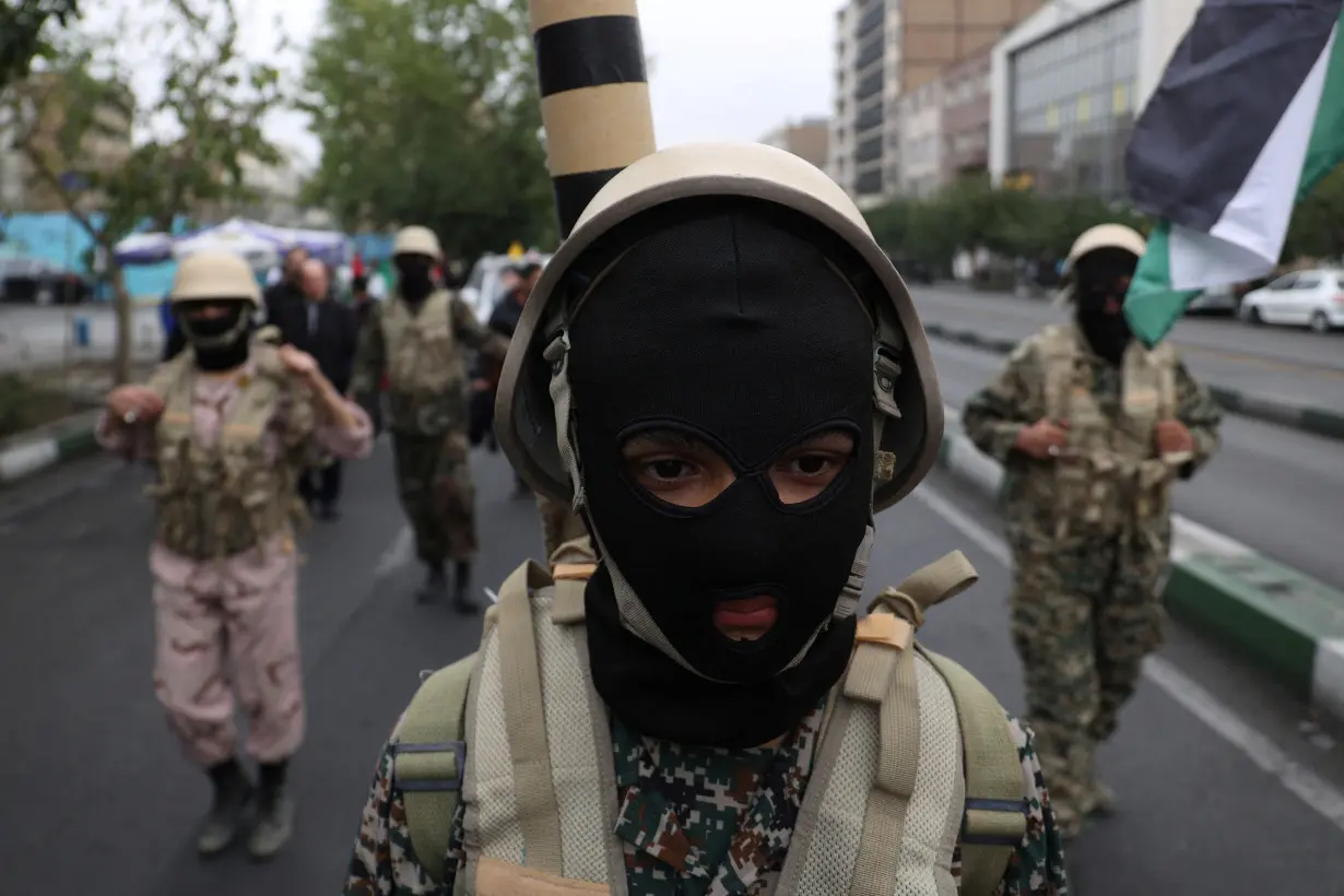 Rally in support of Palestinians, in Tehran