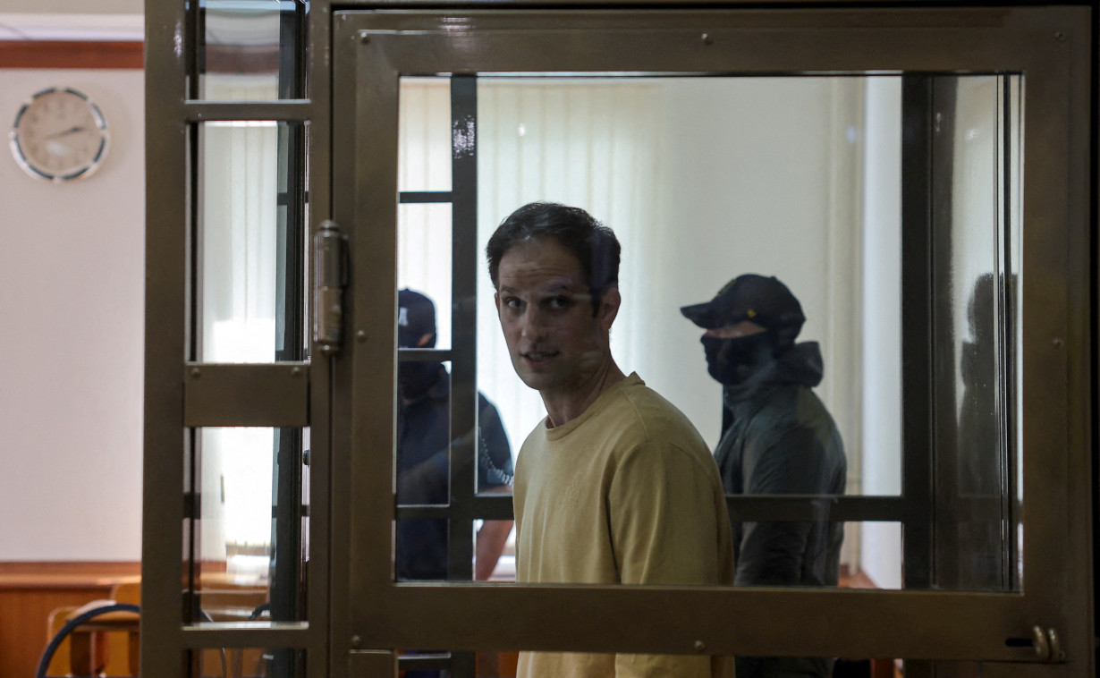 FILE PHOTO: Moscow court hears appeal by WSJ reporter Gershkovich