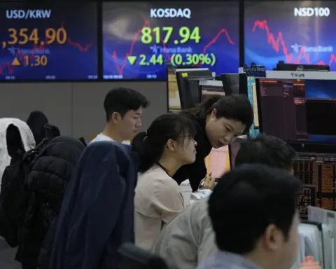 Stock market today: Asian markets edge lower as China reports slower growth in the last quarter