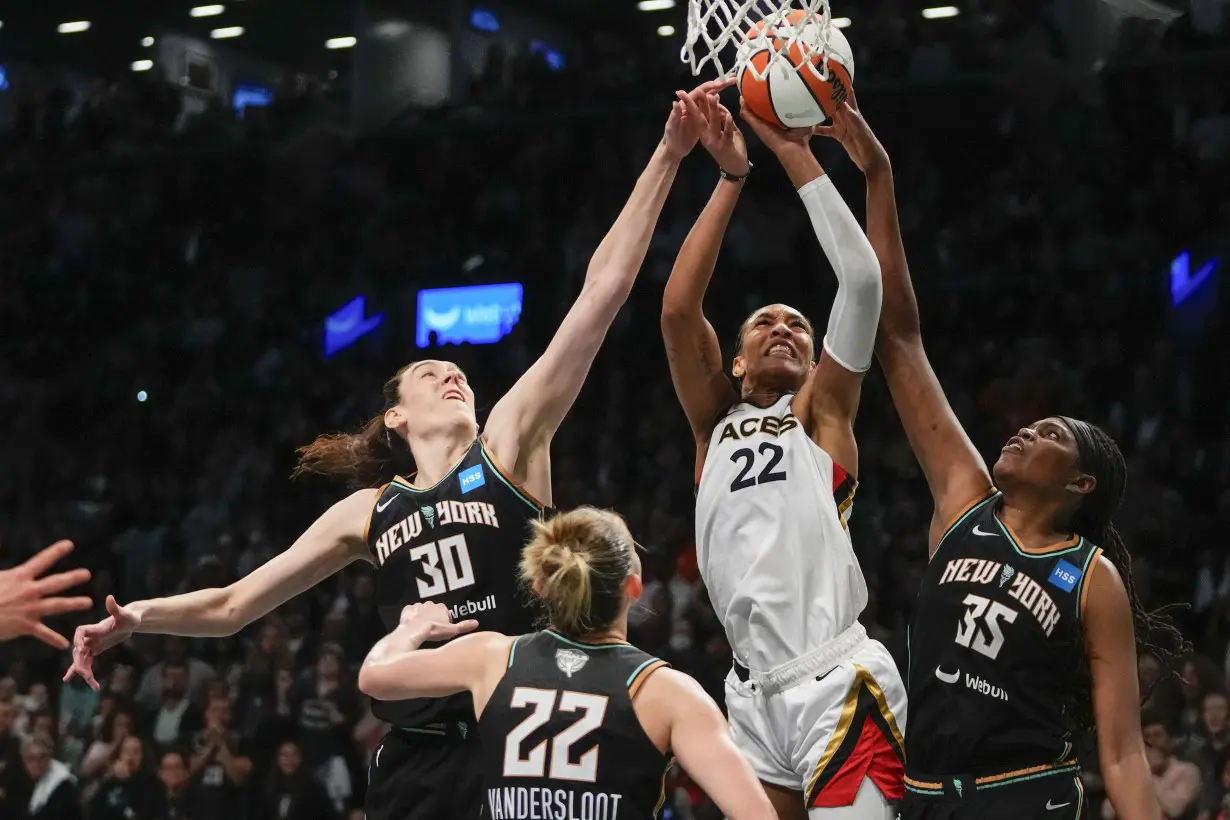 Las Vegas Aces become first repeat WNBA champs in 21 years, beating New York Liberty 70-69 in Game 4