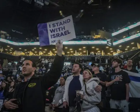 An Israeli team begins a tour against NBA teams, believing games provide hope during a war at home