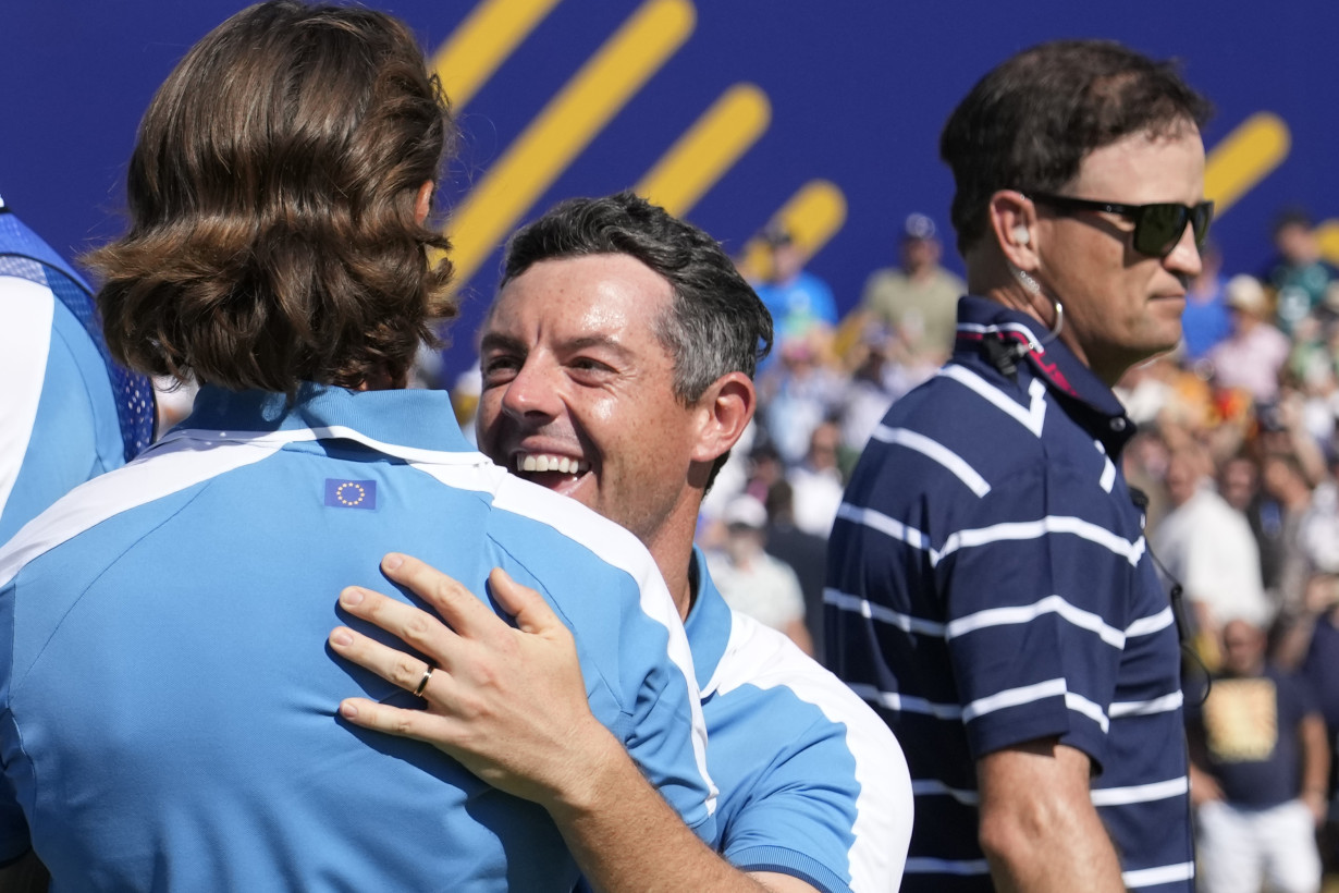 Live updates | McIlroy says Europeans won't be complacent after their 'amazing' Day 1 at Ryder Cup