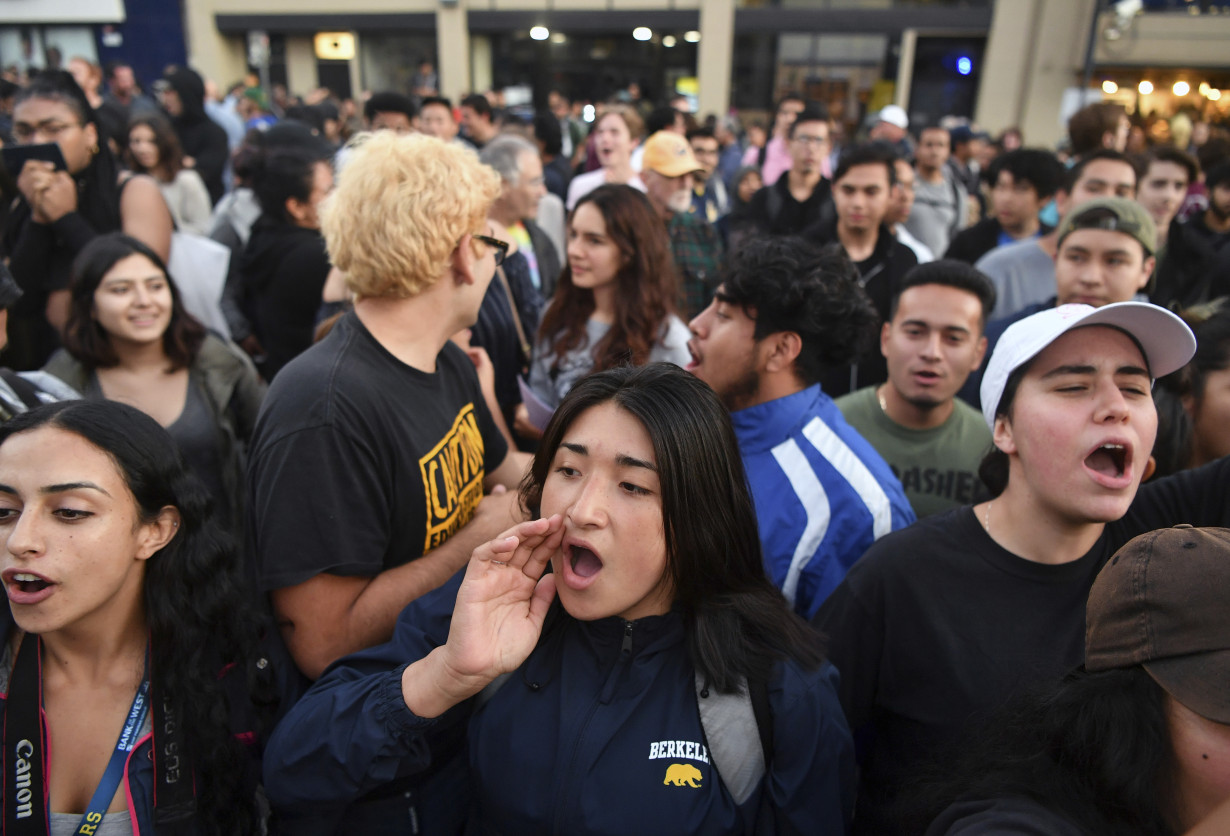 Few Americans say conservatives can speak freely on college campuses, an AP-NORC/UChicago poll shows