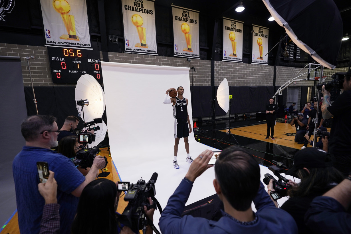 Wembanyama's world taking firm hold in San Antonio as Spurs open new era with No. 1 pick