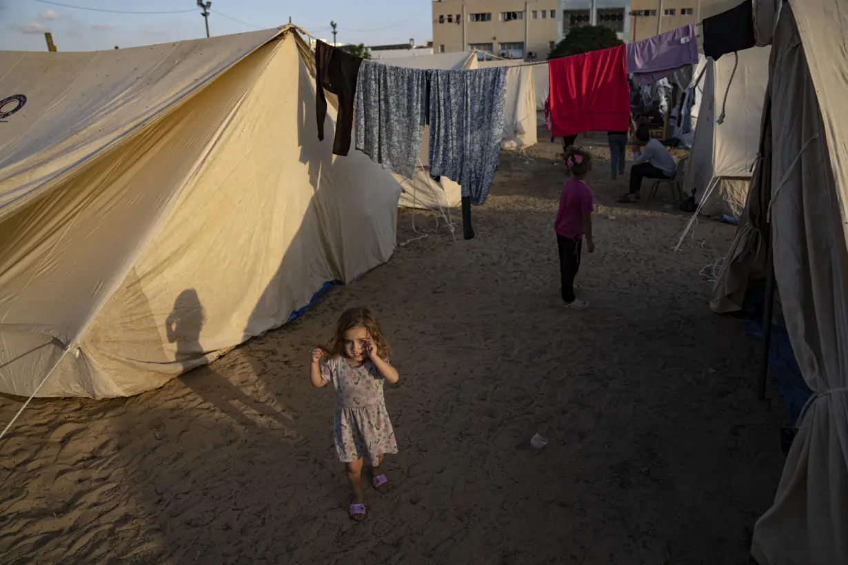 Israel Palestinians Gaza Tent Camp