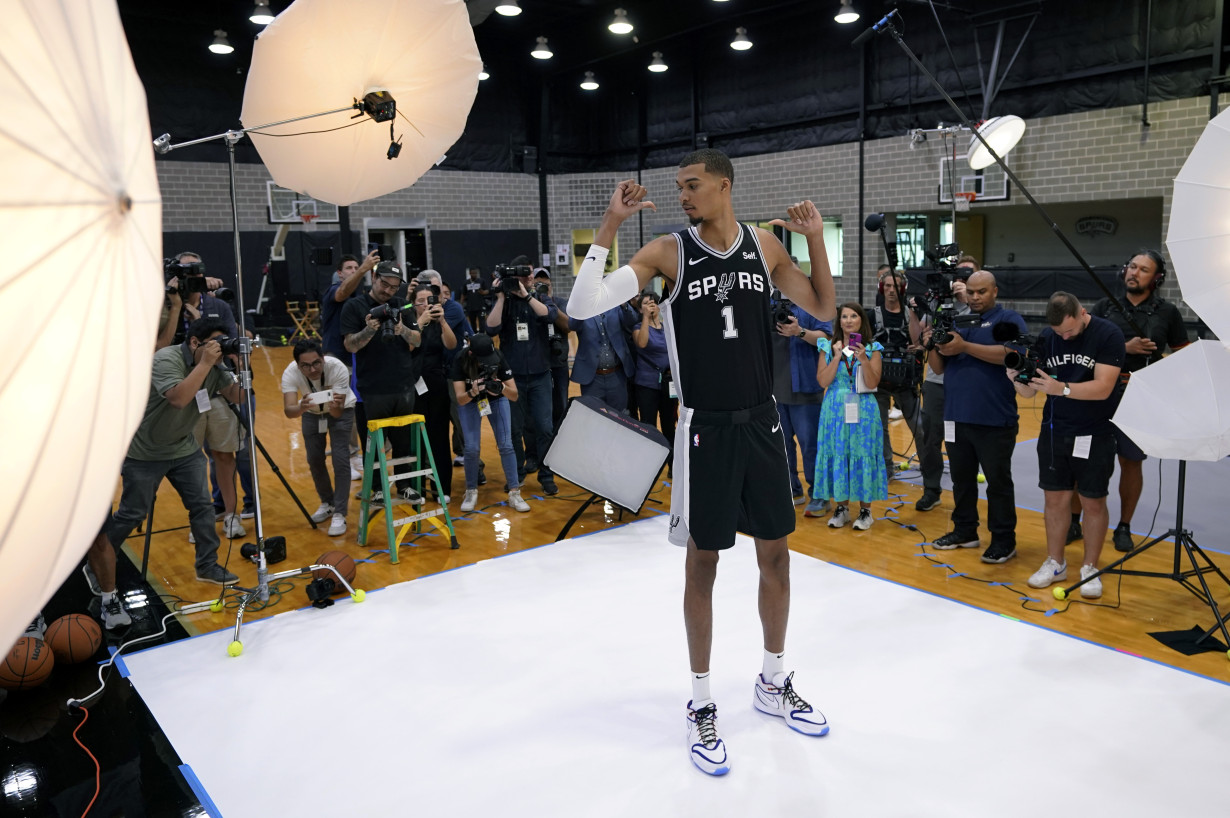 Wembanyama's world taking firm hold in San Antonio as Spurs open new era with No. 1 pick