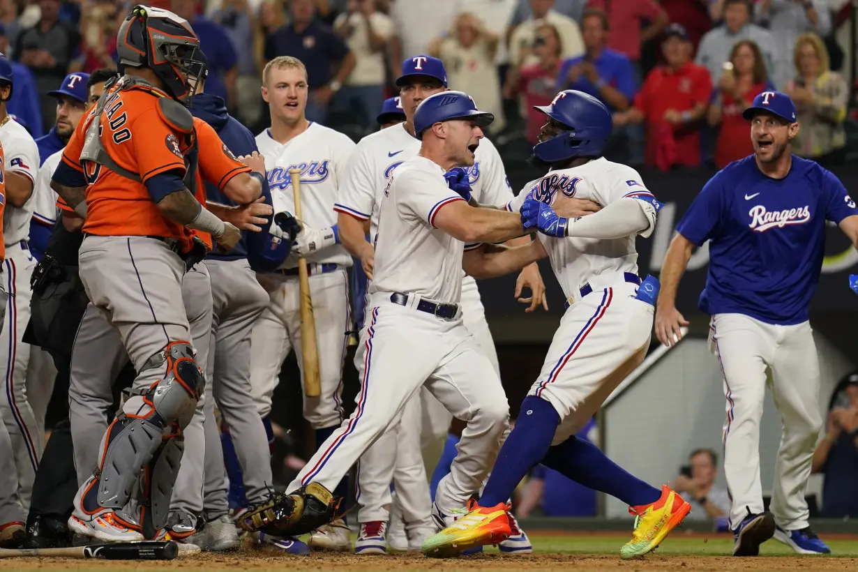 ALCS Astros Rangers Baseball