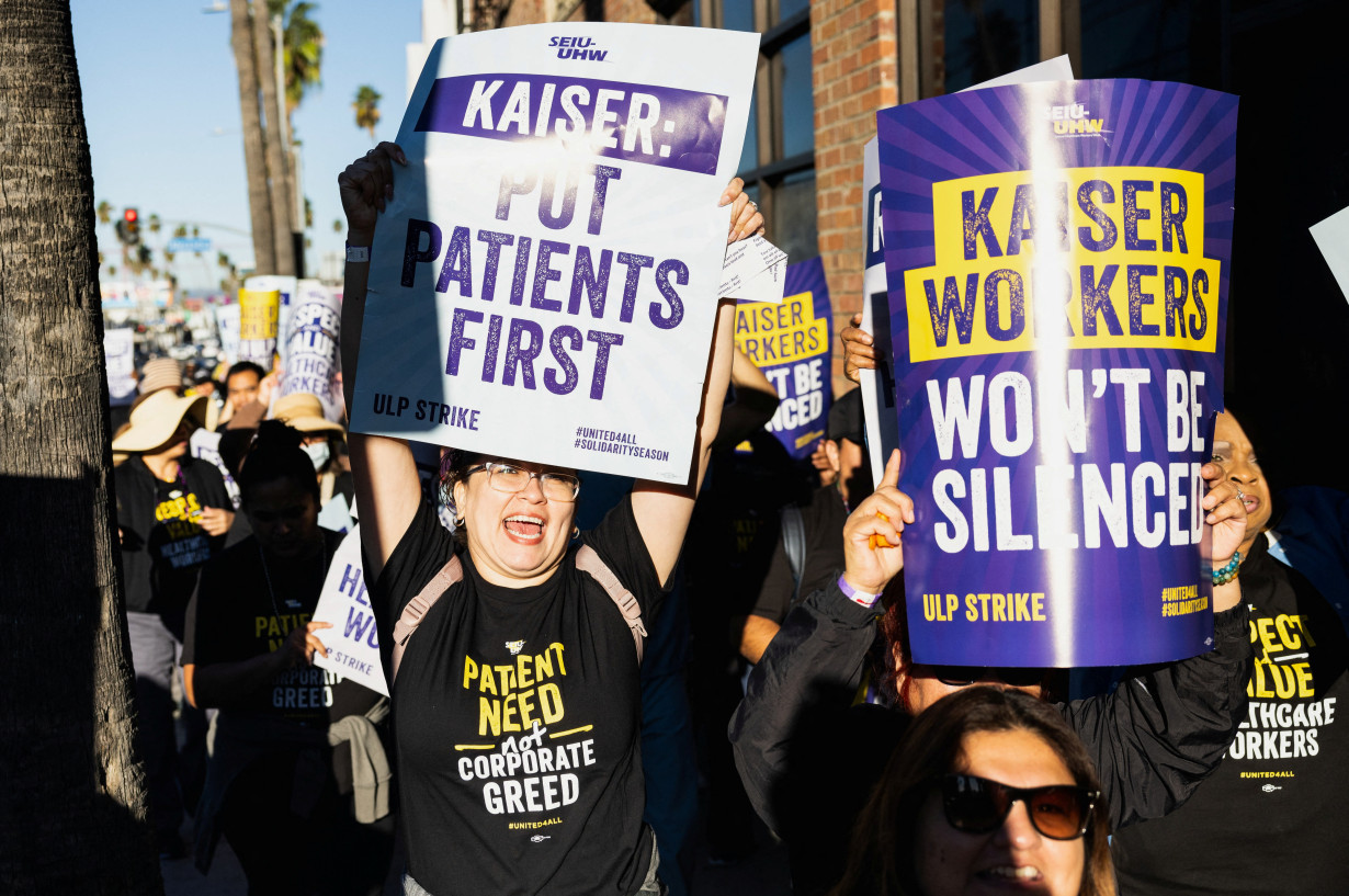 Kaiser Permanente says talks break off with unions for 75,000 striking workers