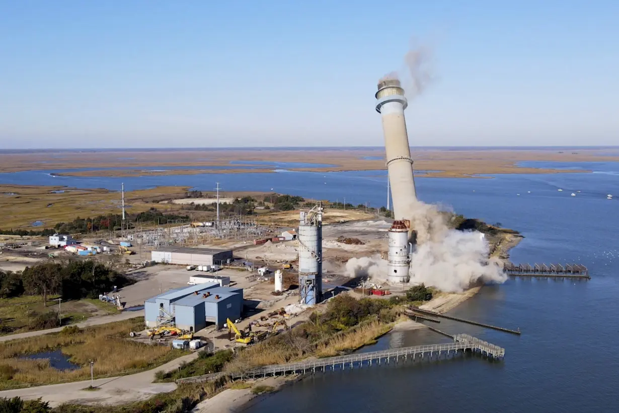 Former coal-fired power plant razed to make way for offshore wind electricity connection