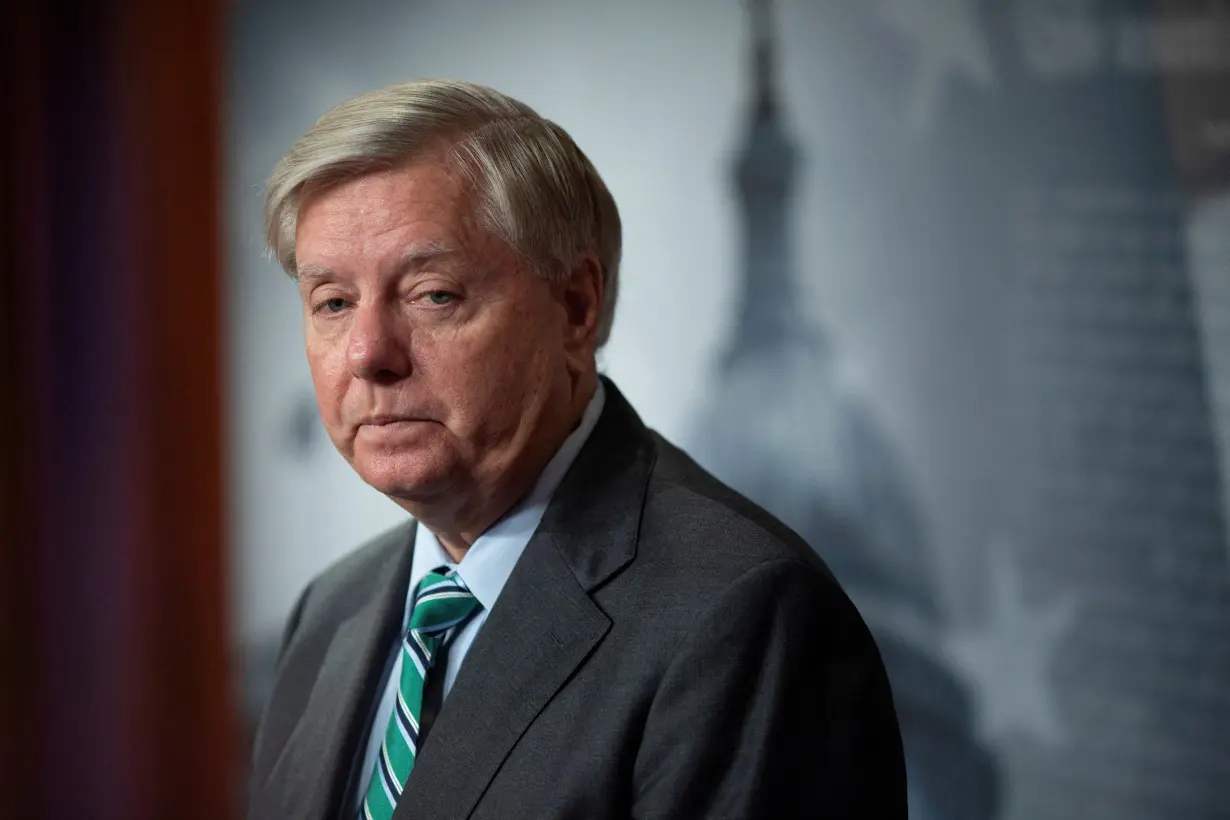 FILE PHOTO: U.S. Senator Lindsey Graham (R-S.C.) looks on during a news conference in Washington