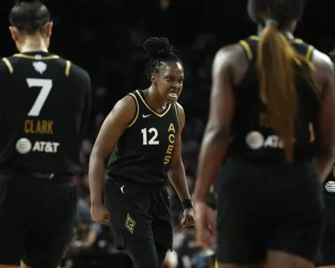 Young and Plum each score 26 points as Aces dominate Liberty 99-82 in WNBA Finals opener