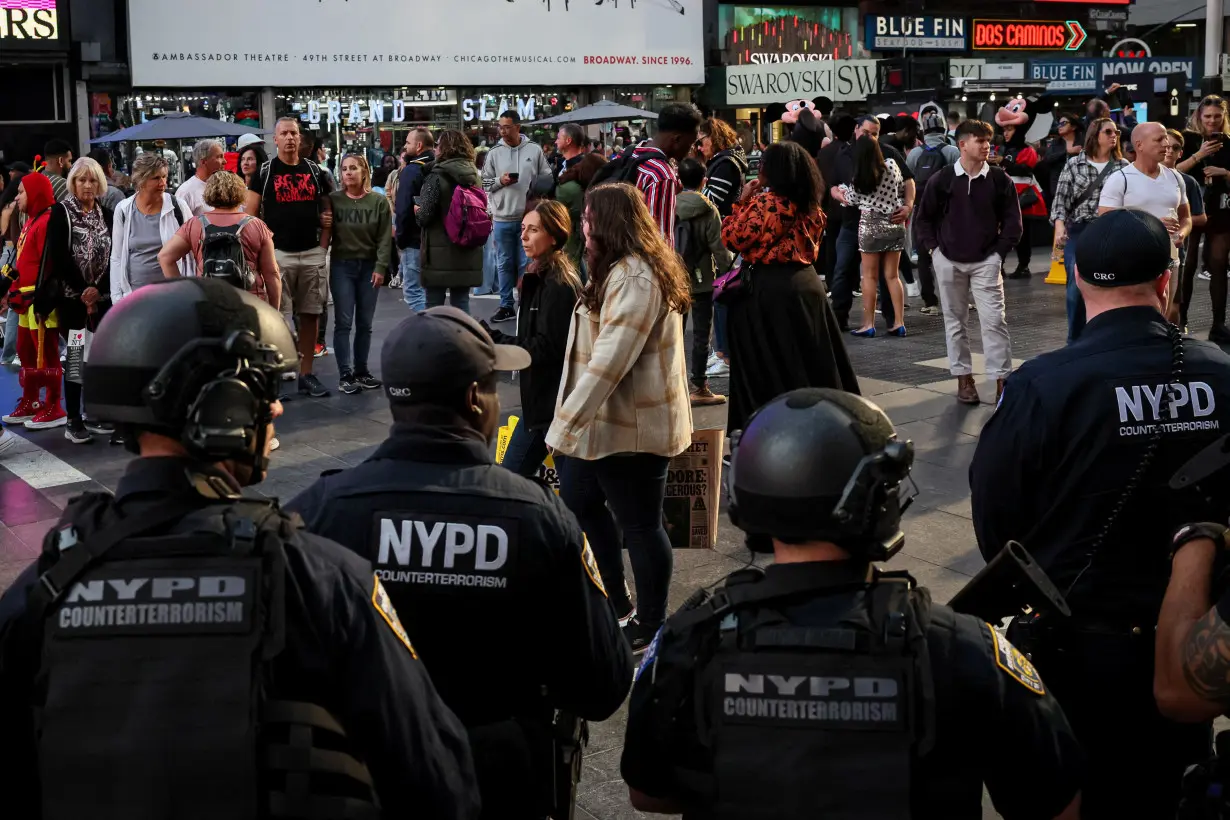 US law enforcement on alert, thousands rally for Palestinian cause in New York City