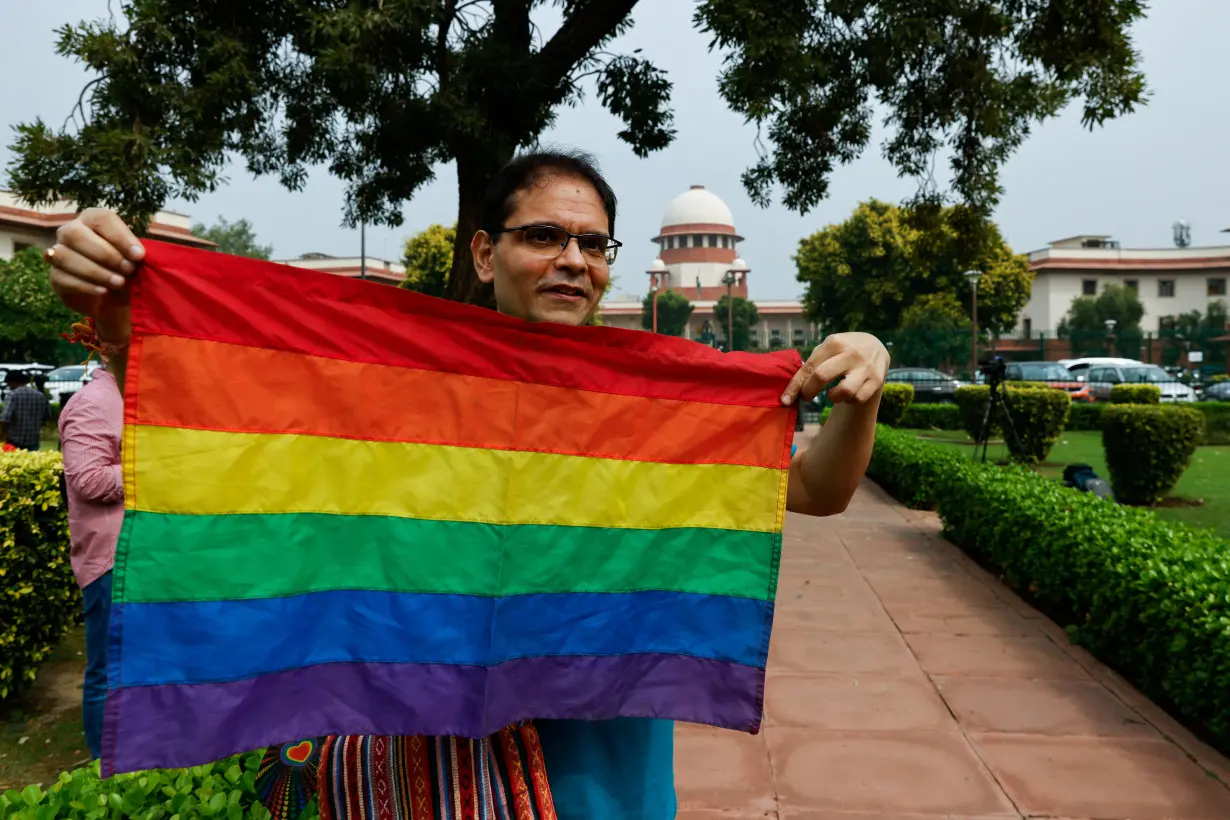 India's Supreme Court verdict on same-sex marriage in New Delhi