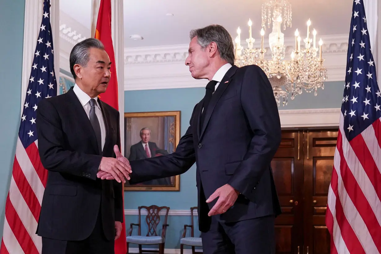 FILE PHOTO: U.S. Secretary of State Blinken meets with Chinese Foreign Minister Wang Yi in Washington