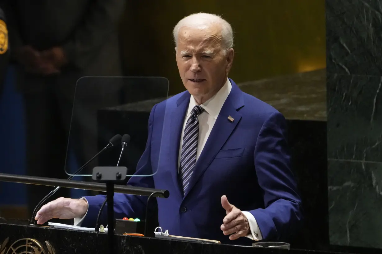 Biden exhorts world leaders at the UN to stand up to Russia, warns not to let Ukraine 'be carved up'