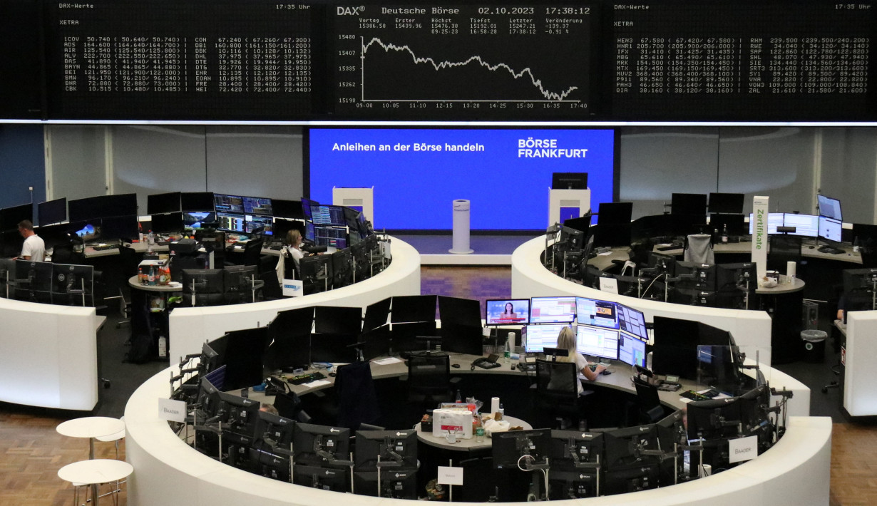 German share price index DAX graph is pictured at the stock exchange in Frankfurt