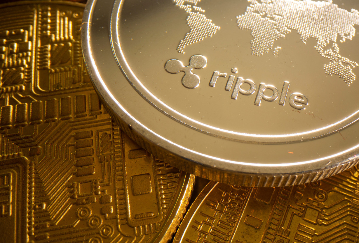 FILE PHOTO: Representation of cryptocurrency Ripple is seen in this illustration