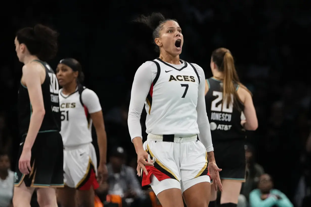 Las Vegas Aces become first repeat WNBA champs in 21 years, beating New York Liberty 70-69 in Game 4