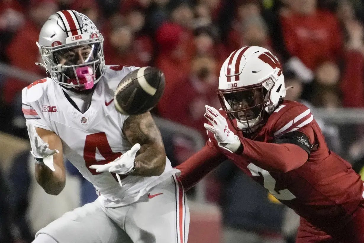 Harrison, Henderson lead unbeaten and No. 3-ranked Ohio State to 24-10 victory at Wisconsin