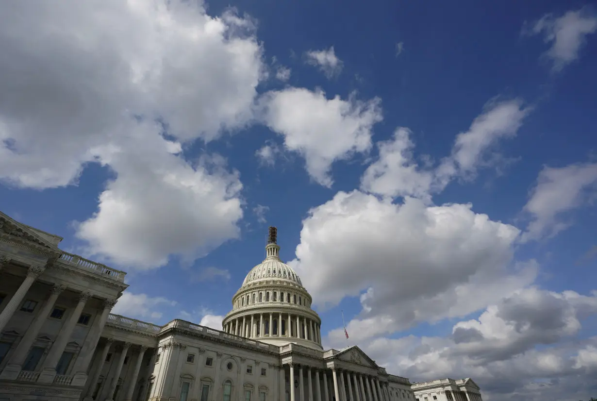 Clouds above the U.S. Capitol in Washington