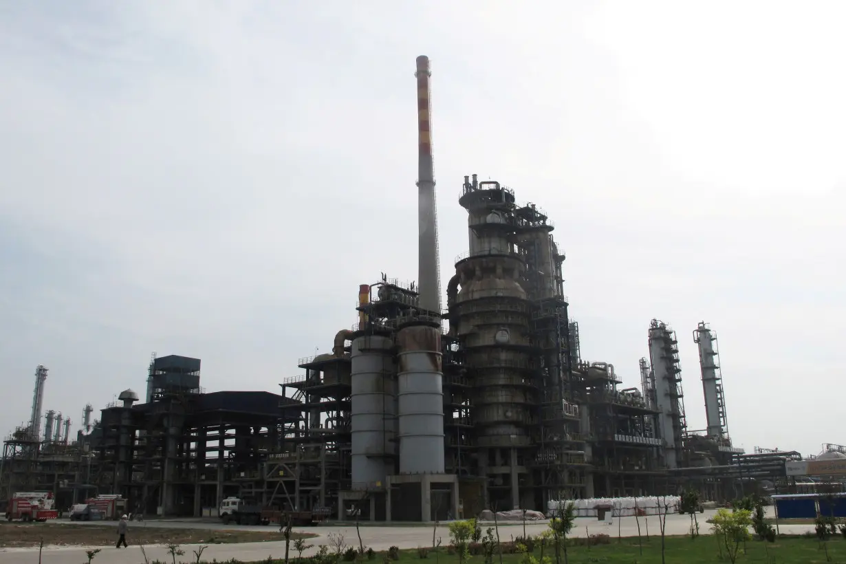 FILE PHOTO: Refinery plants of Chambroad Petrochemicals are seen in Boxing