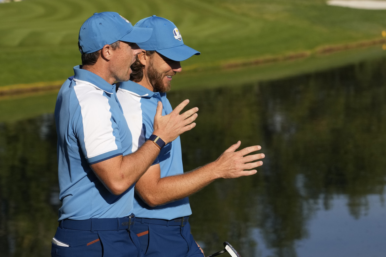 Live updates | McIlroy says Europeans won't be complacent after their 'amazing' Day 1 at Ryder Cup