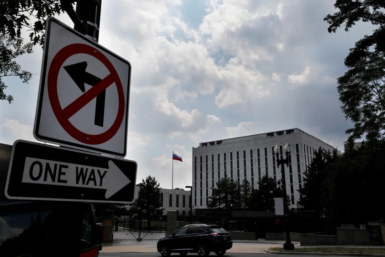 FILE PHOTO: Russian Embassy is seen in Washington