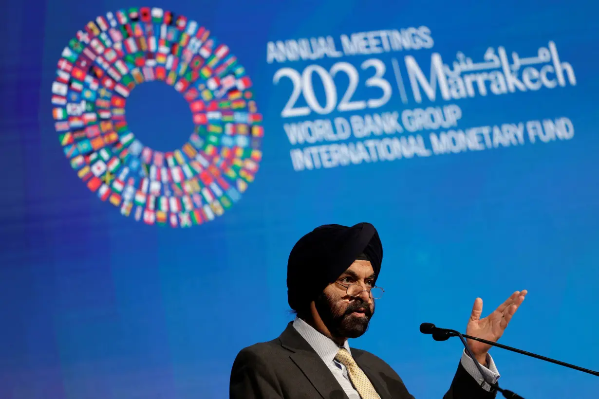 FILE PHOTO: Second day of the International Monetary Fund and the World Bank meeting in Marrakech