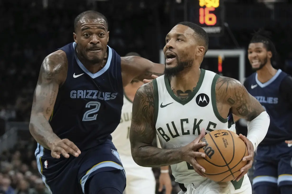 Grizzlies Bucks Basketball