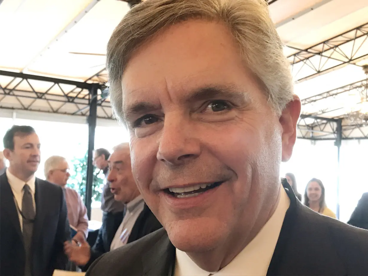 FILE PHOTO: General Electric Co. Chief Executive Officer Larry Culp at the company’s annual meeting in Tarrytown