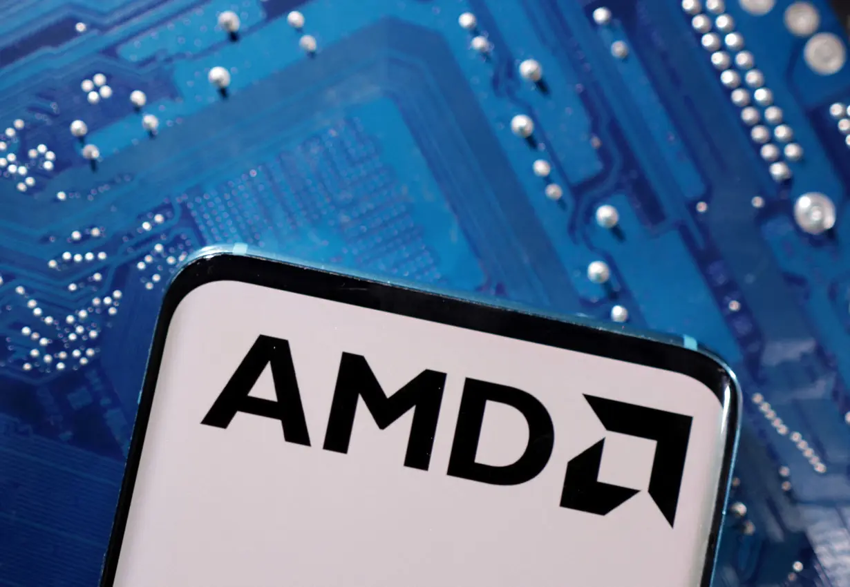 Illustration shows AMD logo