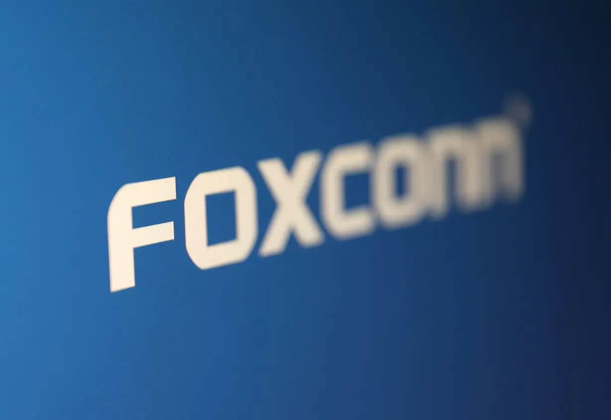 Illustration shows Foxconn logo