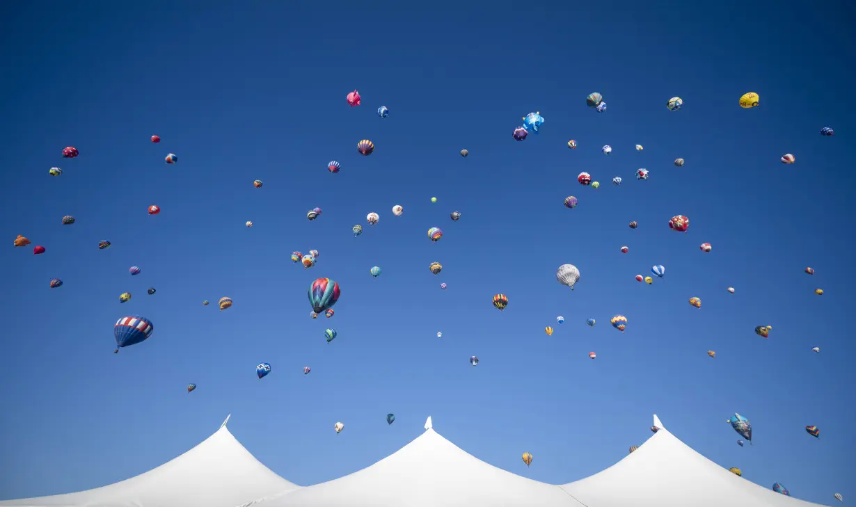 Albuquerque International Balloon Fiesta brings colorful displays to the New Mexico sky