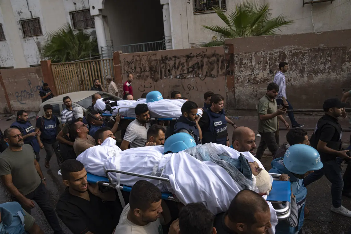 The morgue at Gaza's biggest hospital is overflowing as Israeli attacks intensify