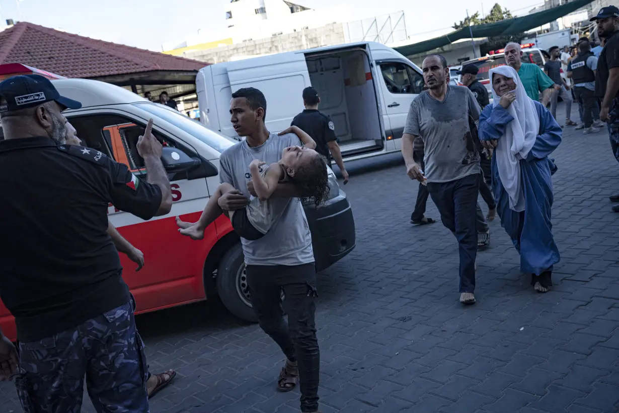 The morgue at Gaza's biggest hospital is overflowing as Israeli attacks intensify