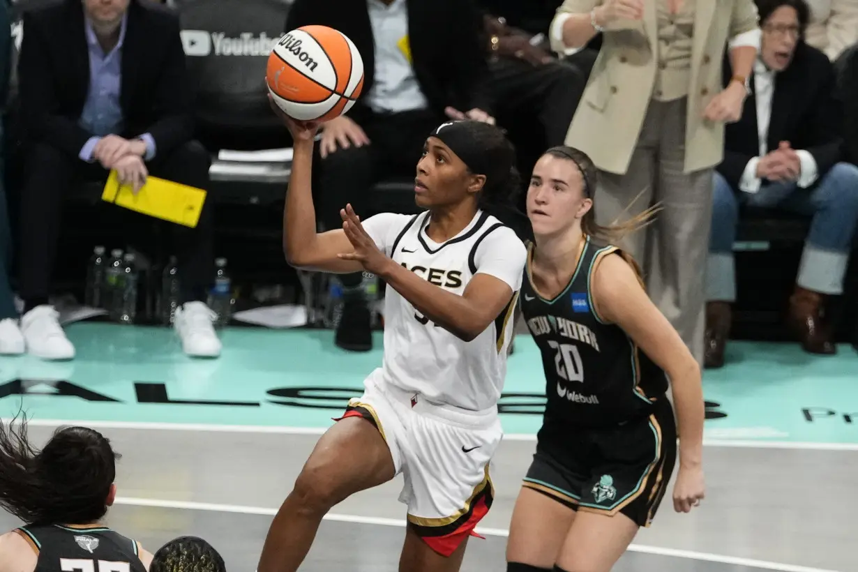 Las Vegas Aces become first repeat WNBA champs in 21 years, beating New York Liberty 70-69 in Game 4