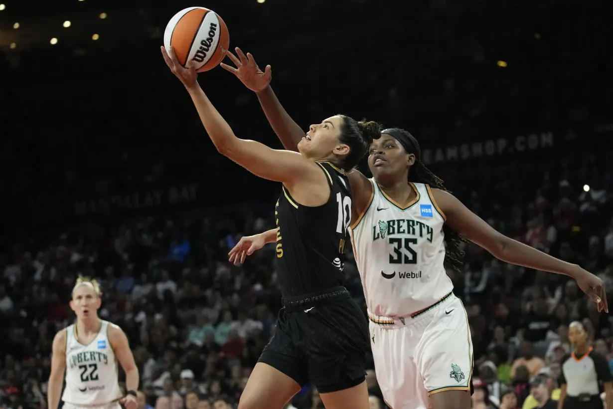 Young and Plum each score 26 points as Aces dominate Liberty 99-82 in WNBA Finals opener