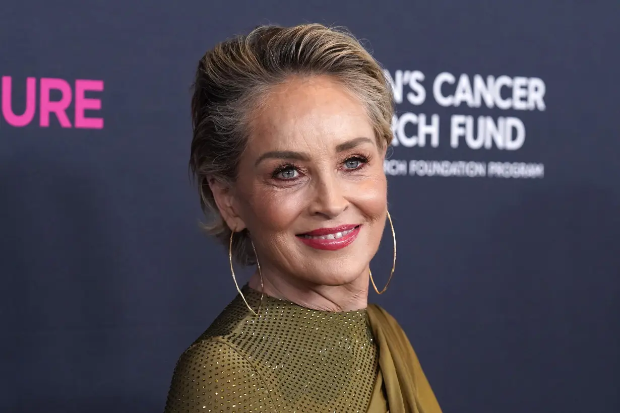 Sharon Stone says health issues slowed her acting career so she's expressing herself through paint