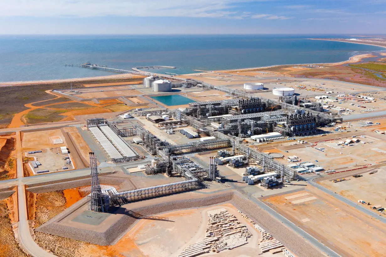 FILE PHOTO: A general view of Chevron's Wheatstone LNG facility