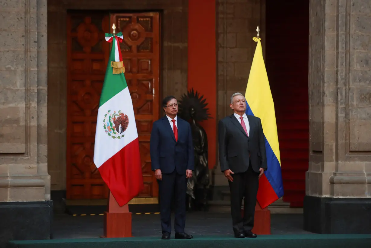 Colombia's President Gustavo Petro visits Mexico